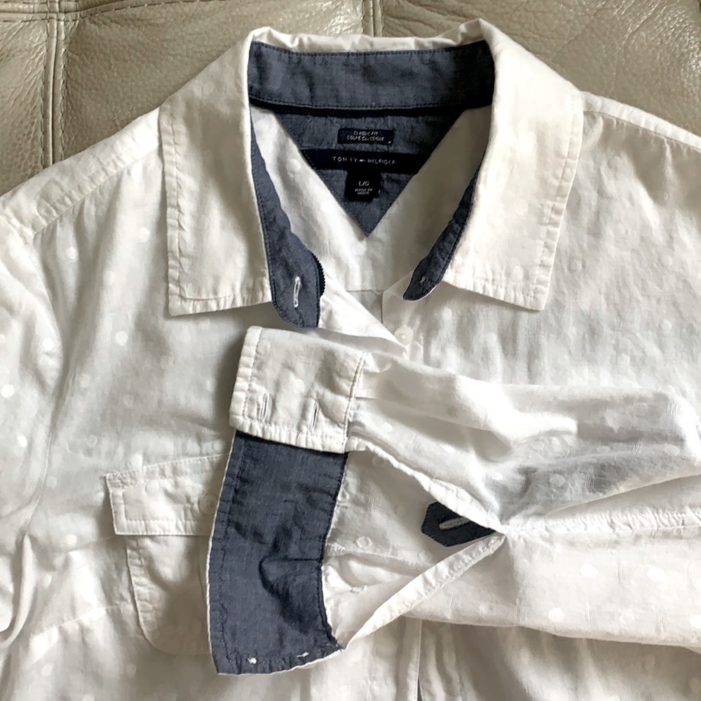 White button down shirt
